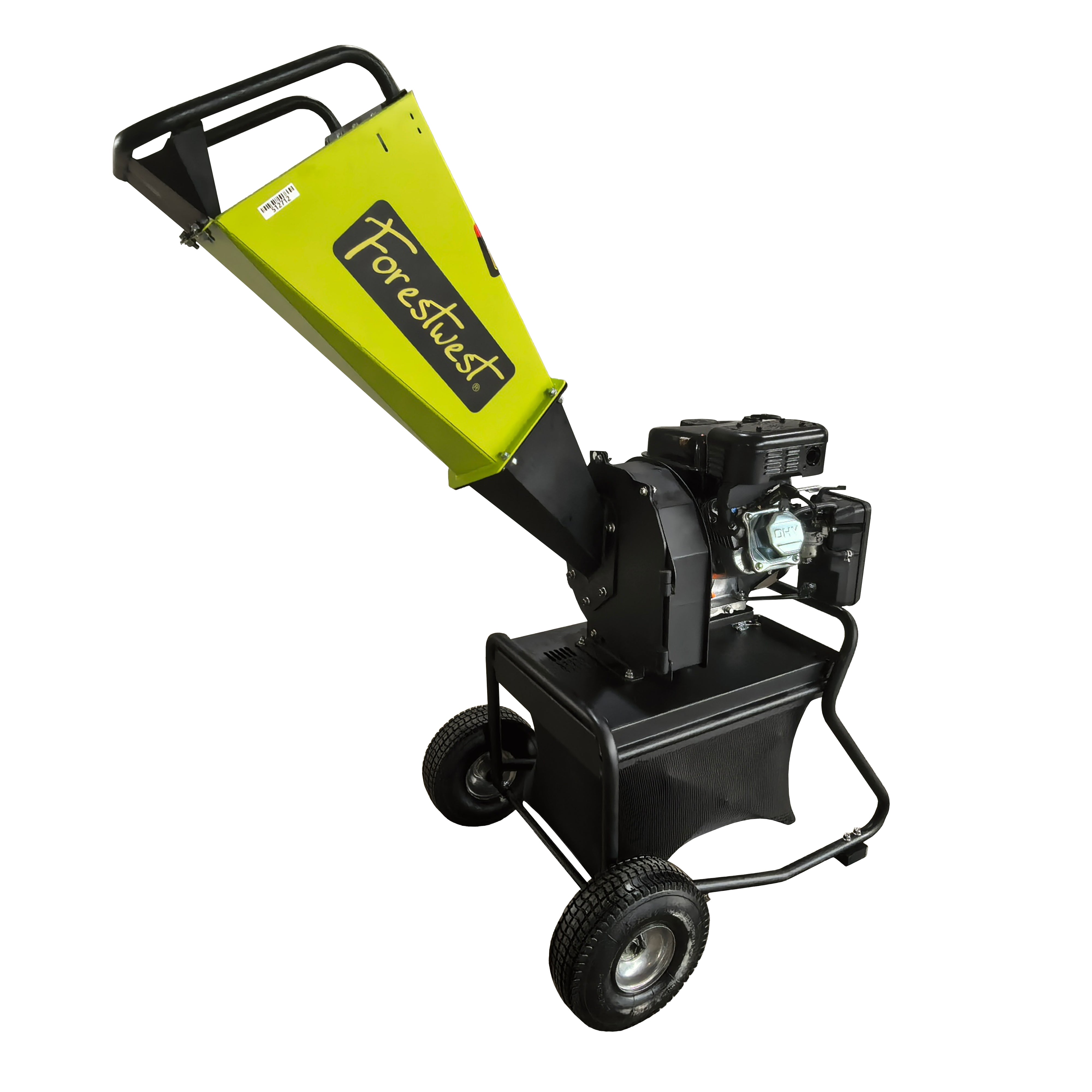 Forestwest 60MM Wood Chipper 7HP Petrol Chipper with Collection Bag BM11065 Forestwest