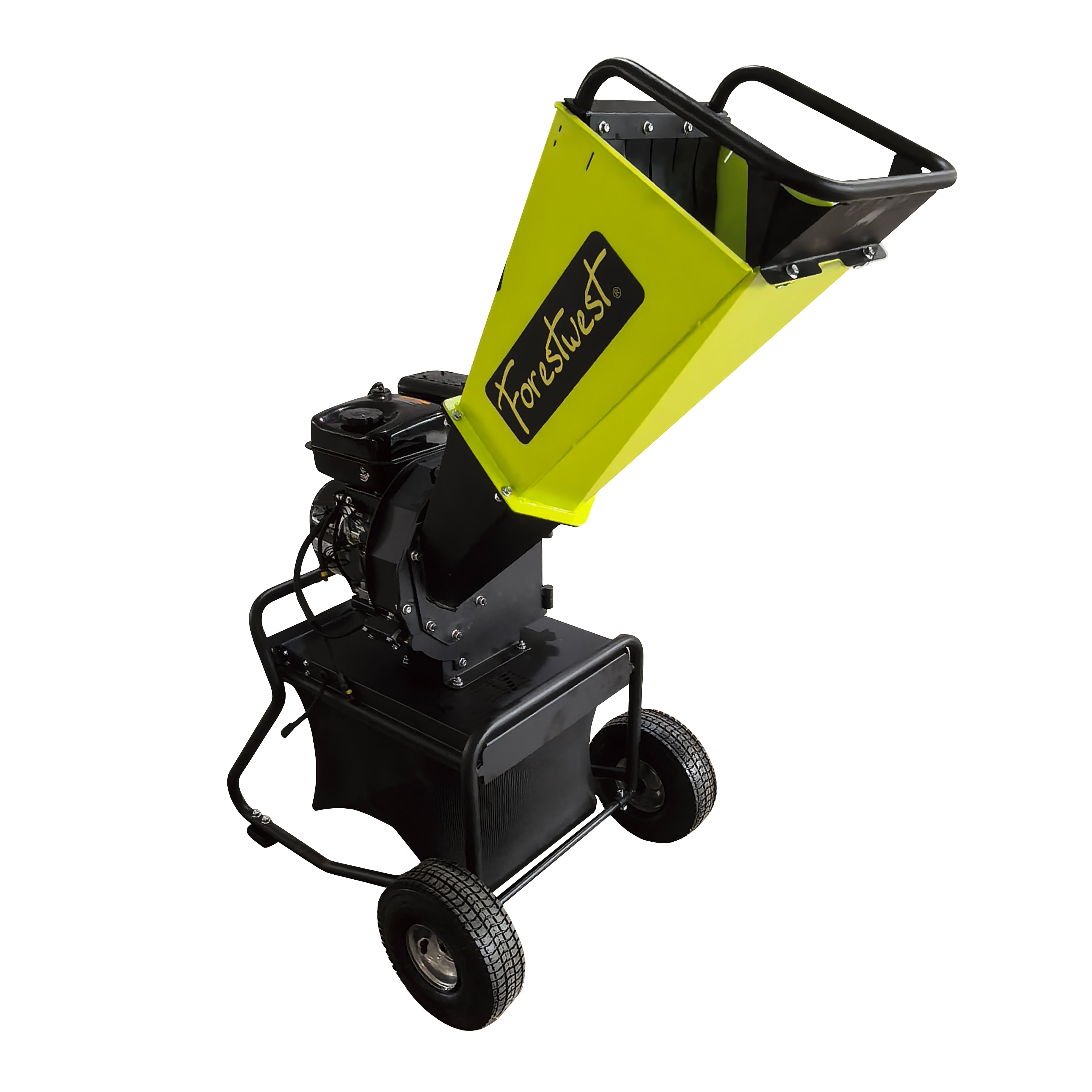 Forestwest 60mm Wood Chipper 7hp Petrol Chipper with Collection Bag BM11065 Forestwest
