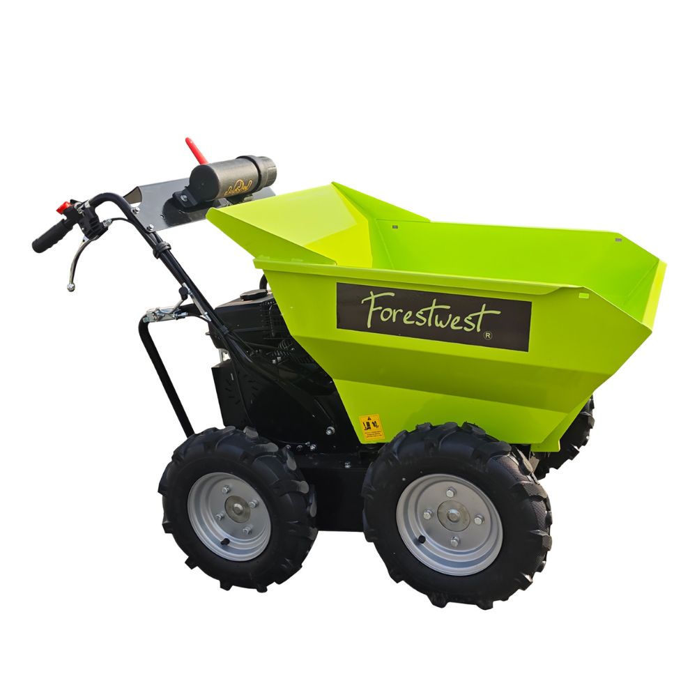 Forestwest 300KG Motorised Wheelbarrow, 212CC Mini Dumper Manual Tip BM11077C Forestwest