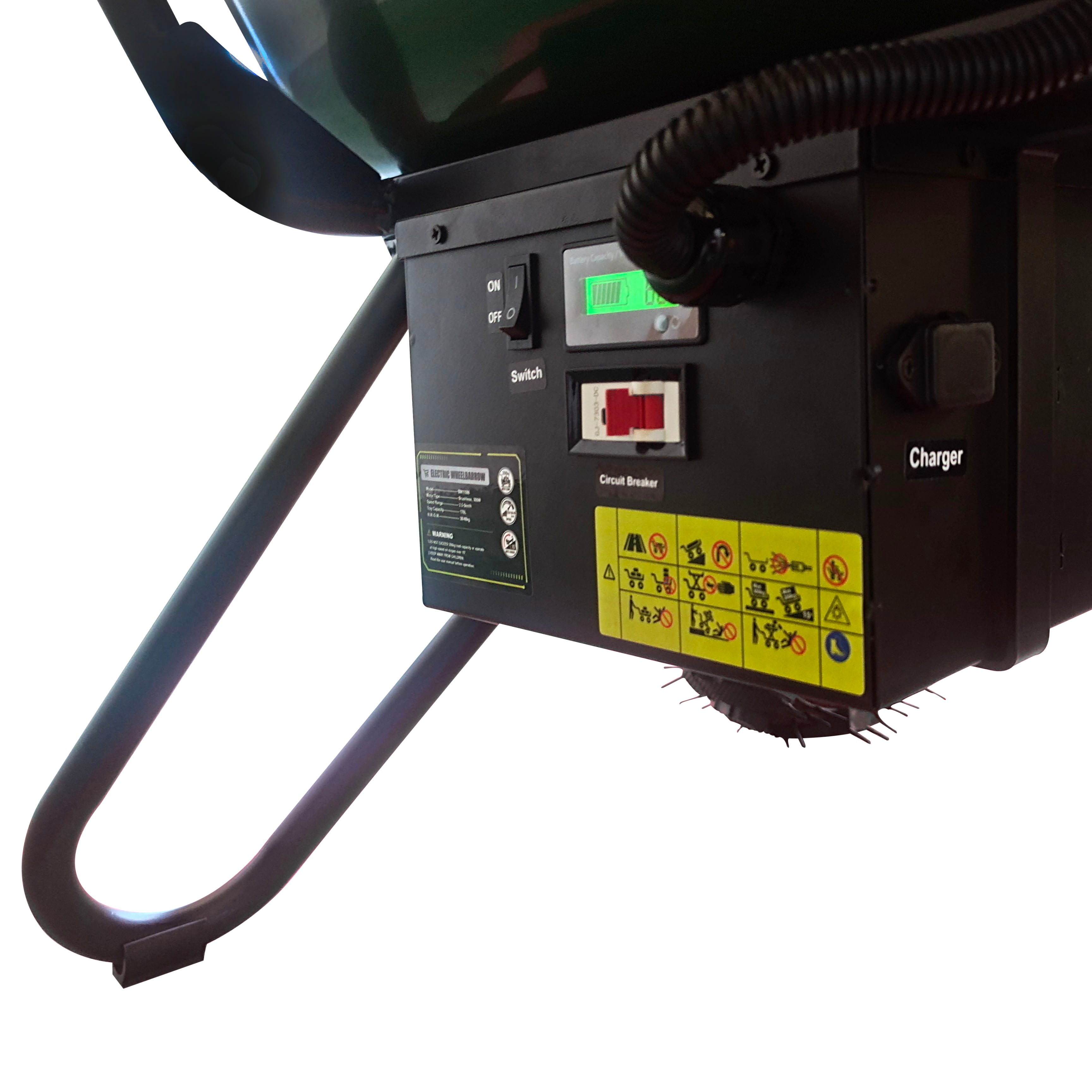 24V 12Ah 200kg 170L Battery Wheel Barrow BM11086 Forestwest