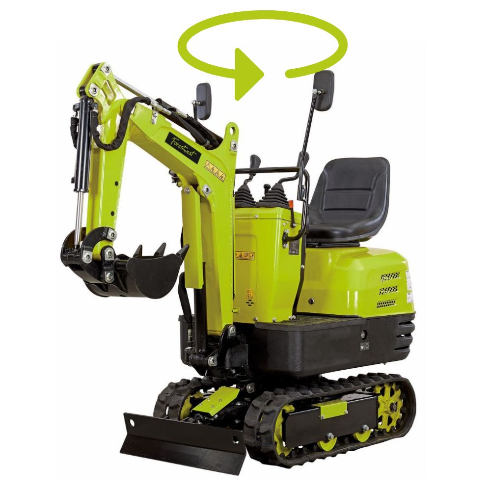 Forestwest Mini Excavator, 306cc Compact Excavator BM710 Forestwest