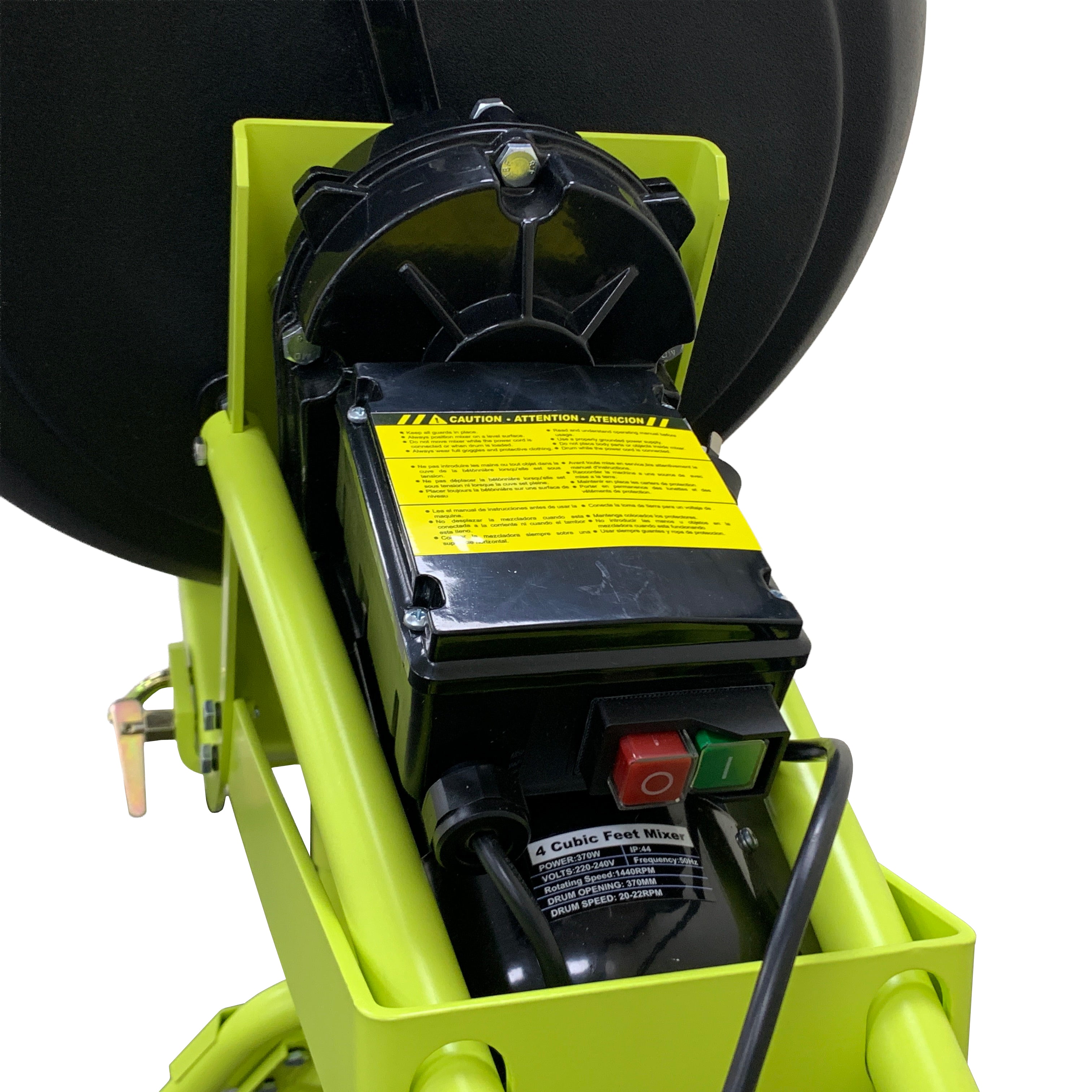 110L Electric Cement Mixer With Plastic Drum, 370W Concrete Mixer BM725 Forestwest