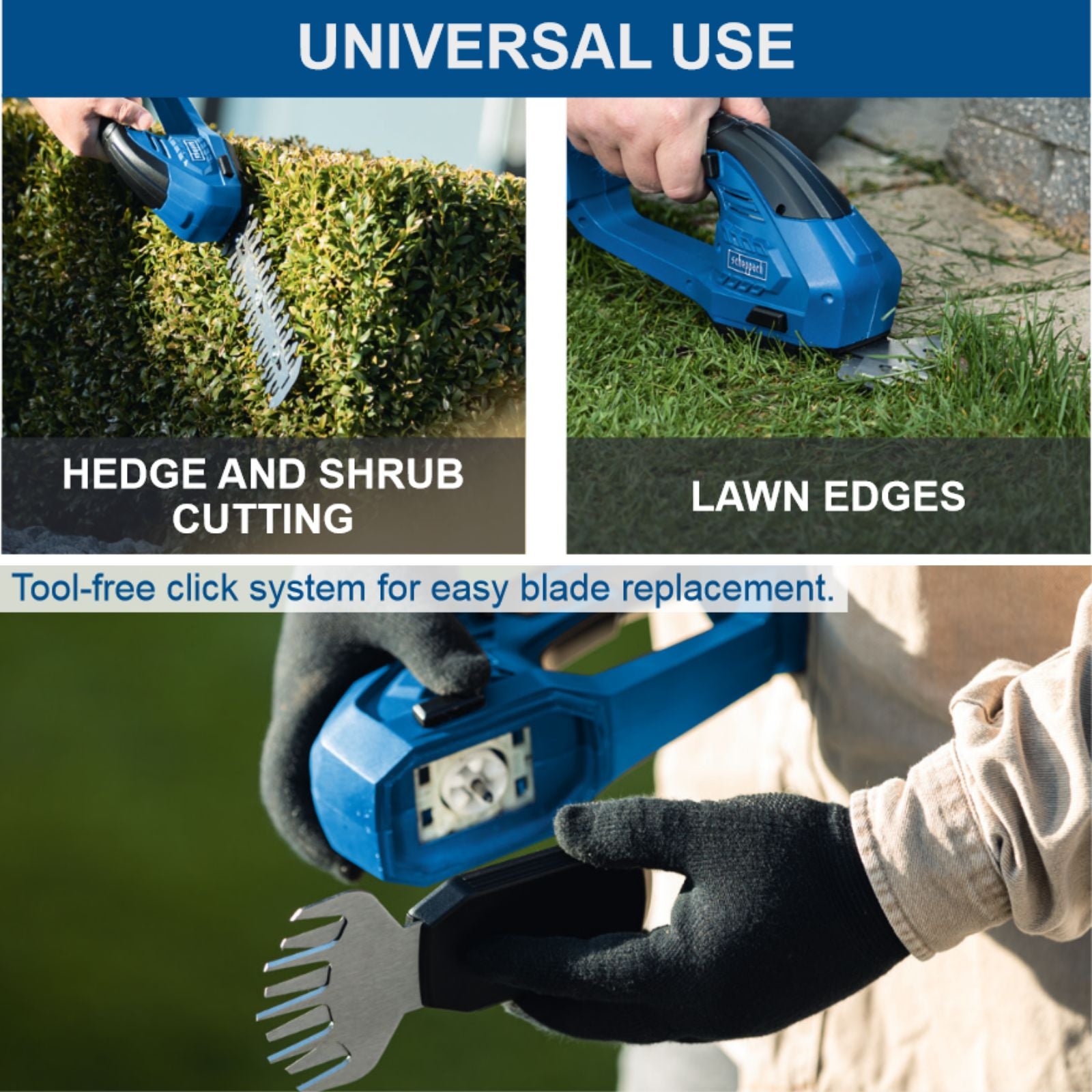 Scheppach 20V Cordless Hedge Trimmer Shear C-HTGS200-X (Skin Only) Scheppach