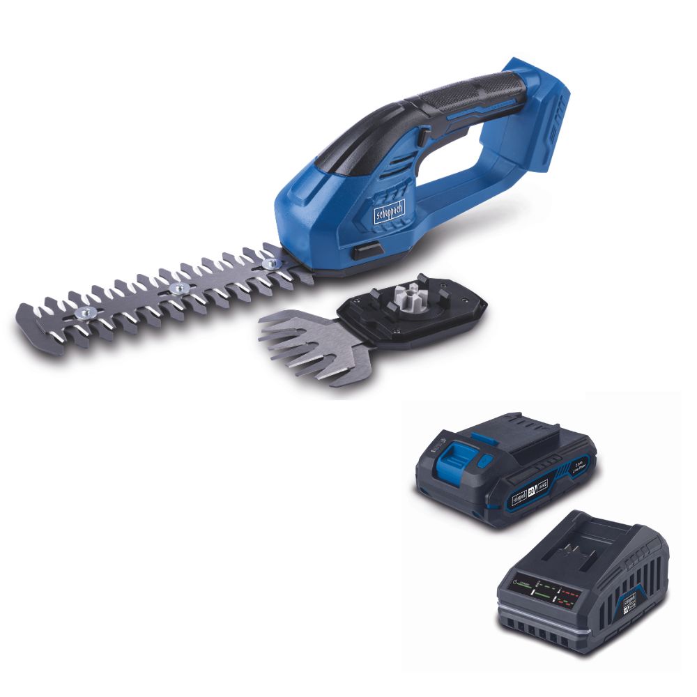 Scheppach 20V Hedge Trimmer Shear C-HTGS200-X 50% off 20V 2.0Ah Battery & Charger Included Scheppach