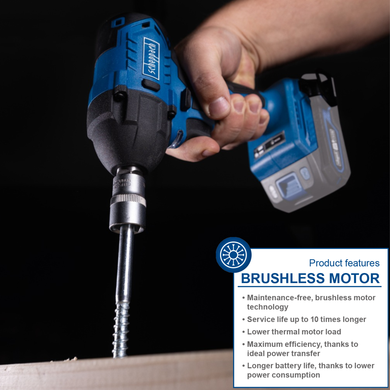 Scheppach 20V 1/2" Cordless Impact Wrench BC-IW350-X (Skin Only) Scheppach