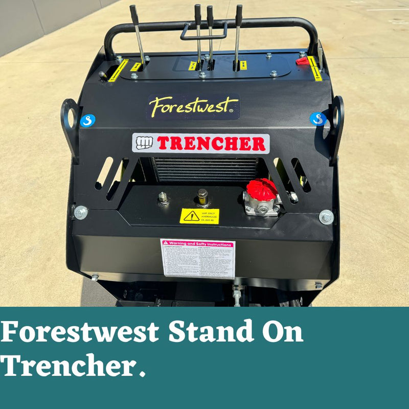 600mm Stand On Trencher 20HP Self Propelled Ditch Digger BM699 | Forestwest