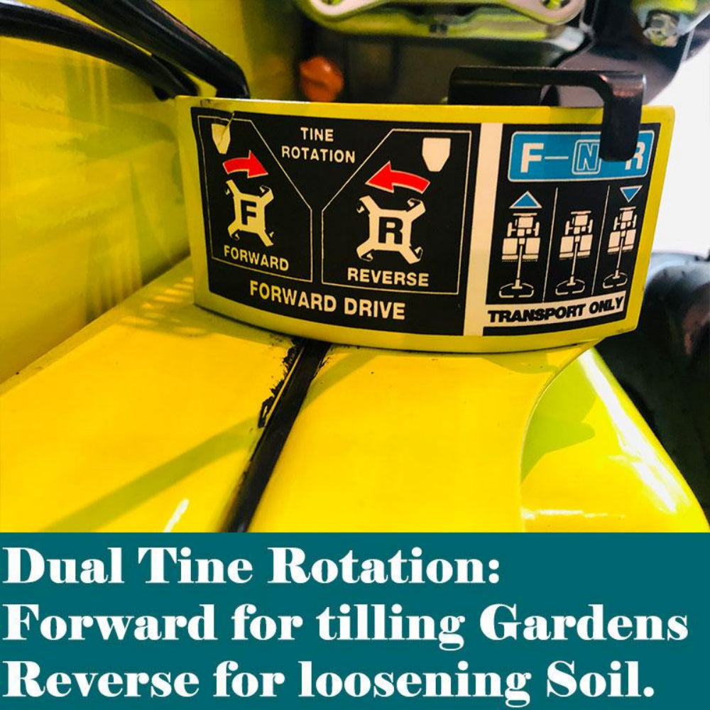 Forestwest 6.5HP Rotary Hoe, Dual Rotating Tiller Cultivator BM11123 Forestwest