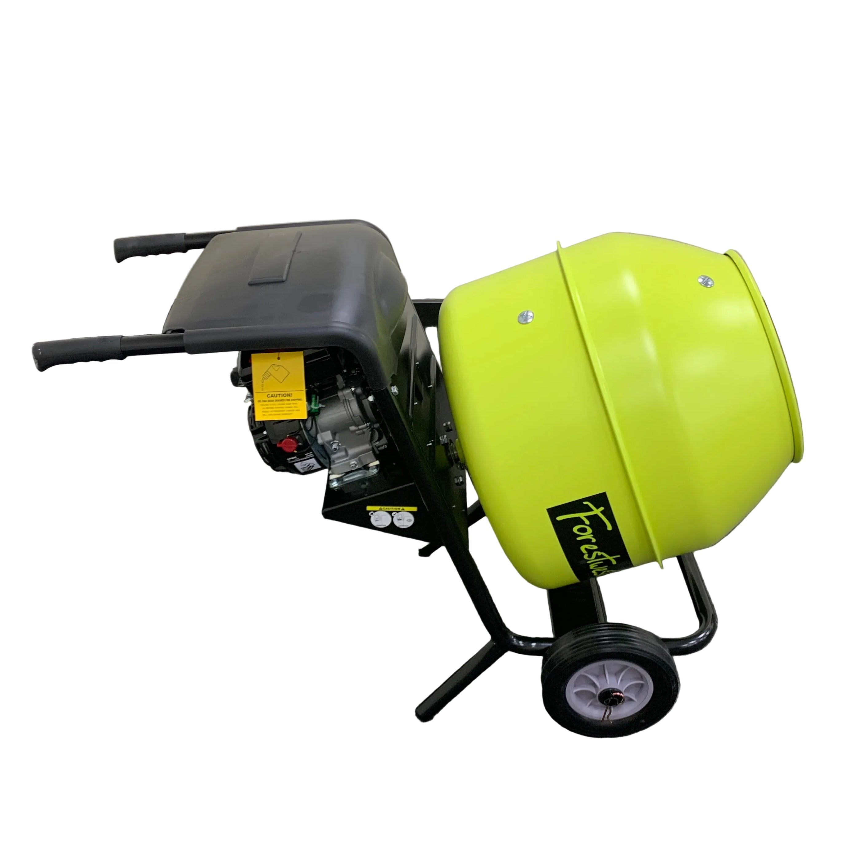 140L Front Tip Cement Mixer with Stand, 2.5HP Petrol Concrete Mixer BM727 Forestwest