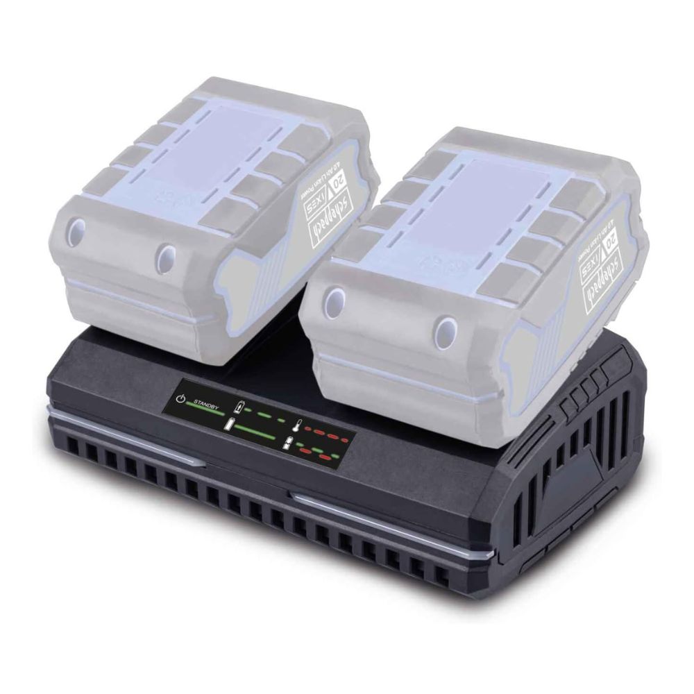 Scheppach 20V 4.5A Twin Battery Charger