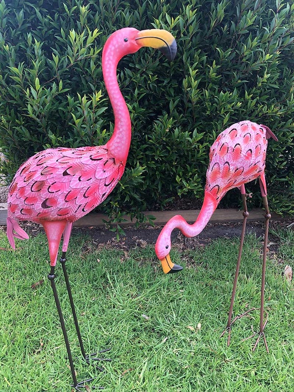 Home Garden Metal Decor Flamingo Bird | Forestwest