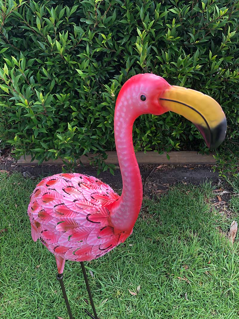 Home Garden Metal Decor Flamingo Bird | Forestwest